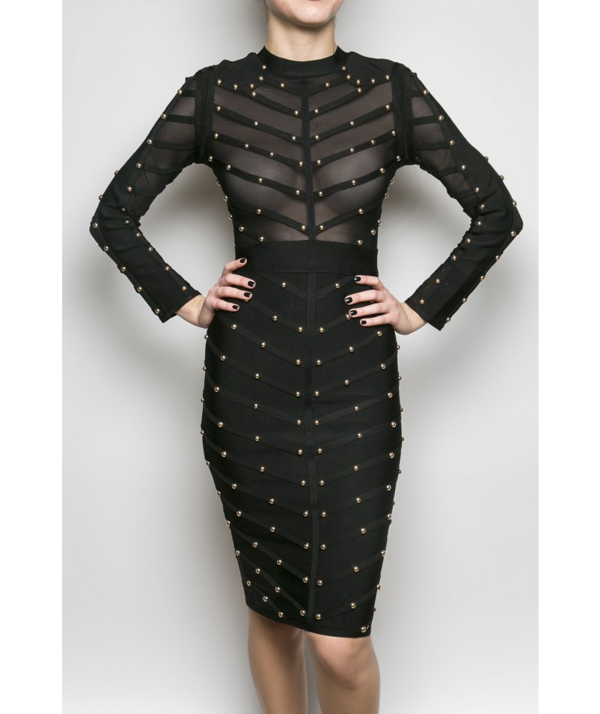 Dione black dress
