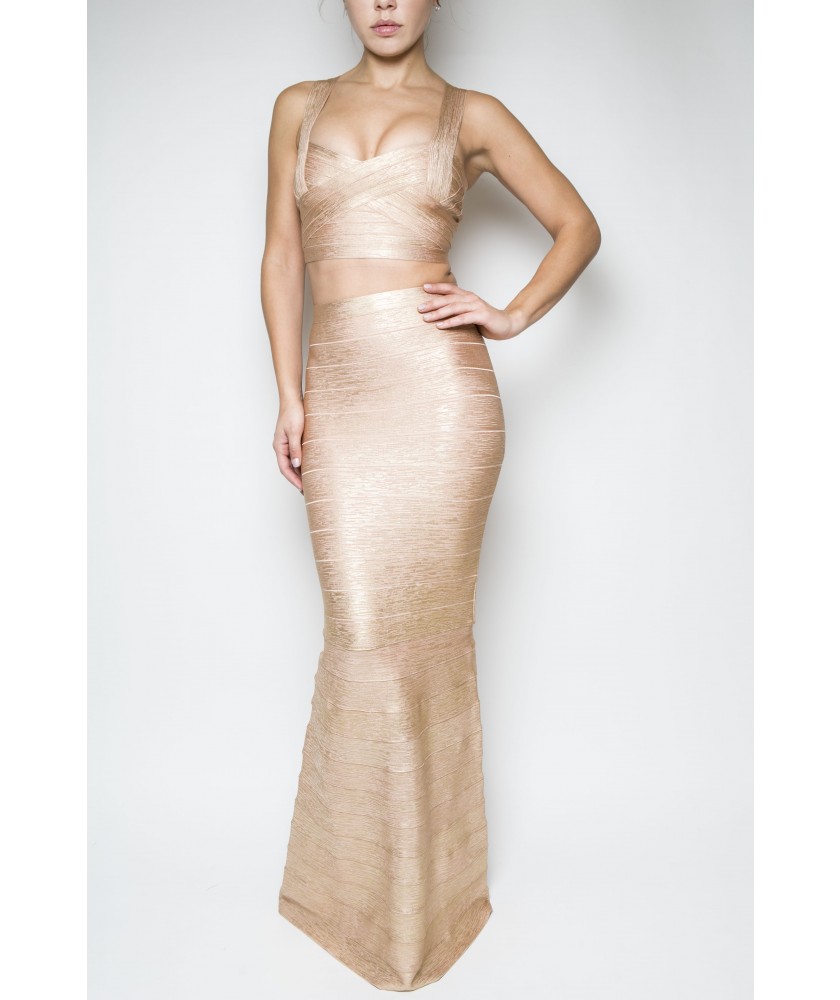 Mermaid bronze set, top&skirt